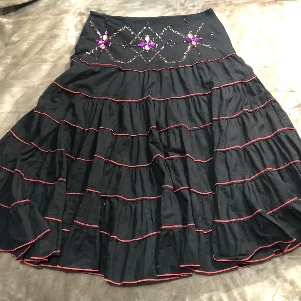 Size M Lapis Full Circle Bejewelled skirt!